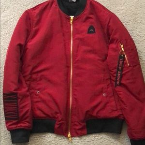 Red Bomber Jacket